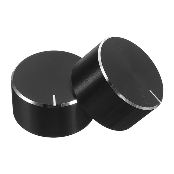 DEEPCRAFF 2Pcs Universal Black Plastic Light Dimmer Control Knobs for Instrument Adjustment