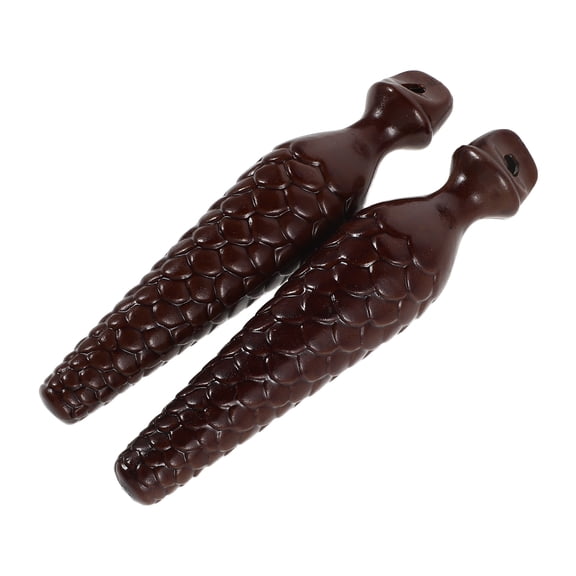 DEEPCRAFF Cuckoo Clock Weights Brown Plastic Traditional Pinecone for Home