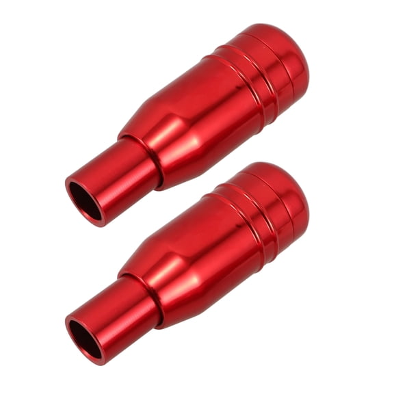 DEEPCRAFF Car Interior Decor Aluminum Alloy Shifter Knob Red 2Pcs