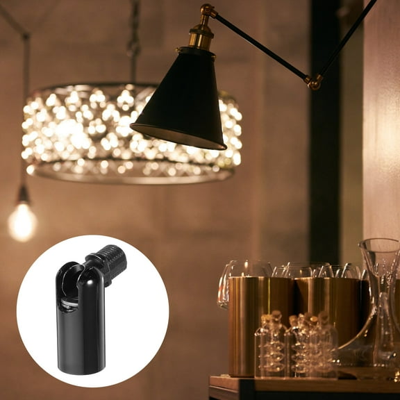 DEEPCRAFF 2Pcs Ceiling Light Converter Black Adapter for Sloped Ceiling Wall Lamp with Swivel Design