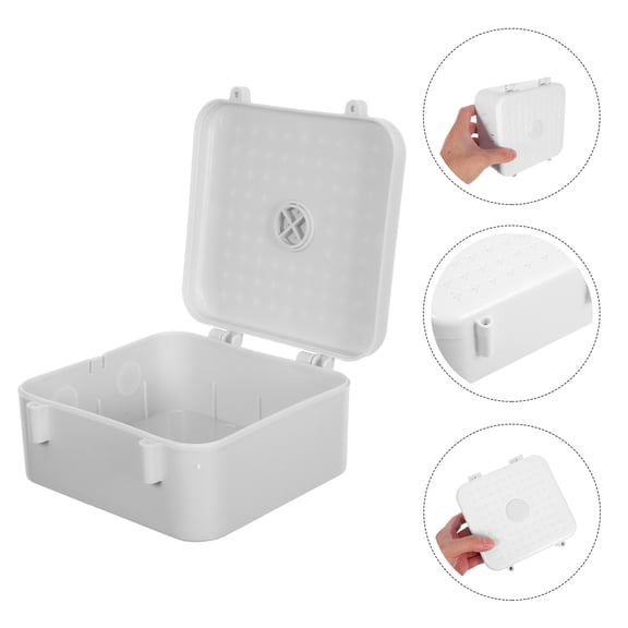 DEEPCRAFF 2Pcs Compact Cable Storage Organizer Box for Camera Power Cord and Video Connectors