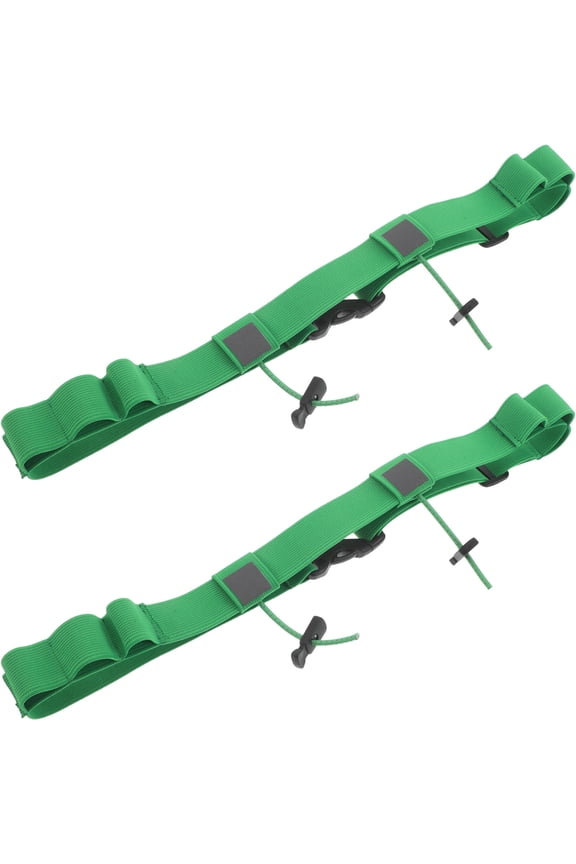 2Pcs Race Bib Holder Adjustable Waistband with Storage Pocket for Running and Cycling Events