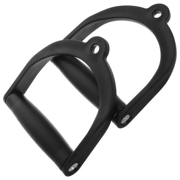 DEEPCRAFF 2Pcs Ergonomic Cable Machine D Handles Plastic Material Fitness Attachment for Pull Exercises