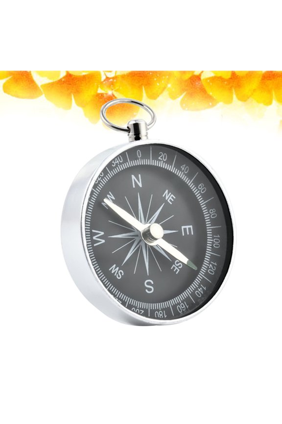 Portable Compass Keychain Sleek Design 2Pcs for Navigation