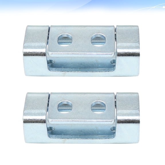 DEEPCRAFF 2Pcs Heavy Duty Cabinet Hinge Plated Silver Industrial Door Hinge for Home Use Durable Material