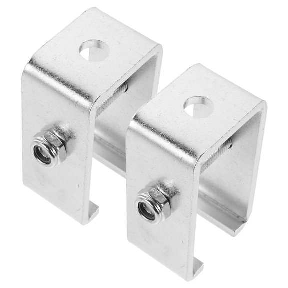 DEEPCRAFF 2Pcs Heavy Duty Steel Trolley Track Ceiling Brackets Durable Corrosion Resistant
