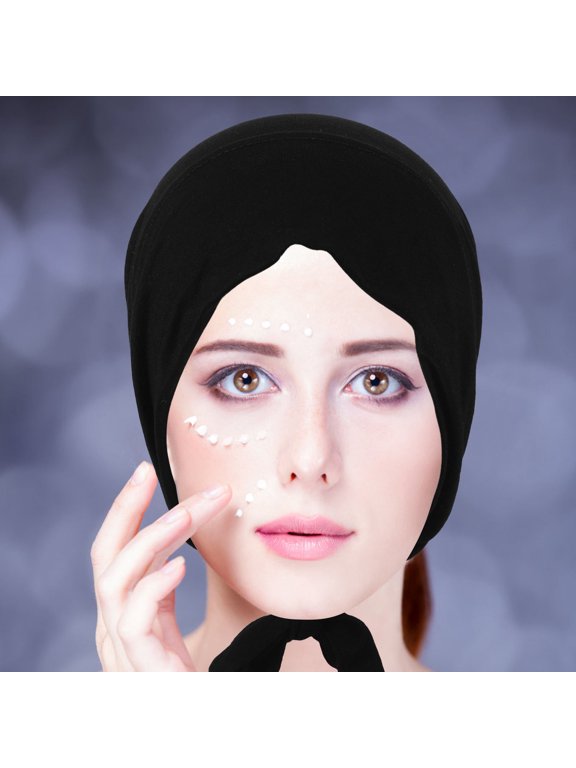 2Pcs Adjustable Elastic Hijab Undercap with Tie Back Closure for Comfortable Fit