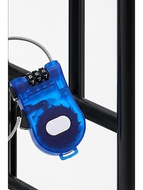 2Pcs Lightweight Blue Adjustable Cable Lock with Combination for Luggage and Suitcase