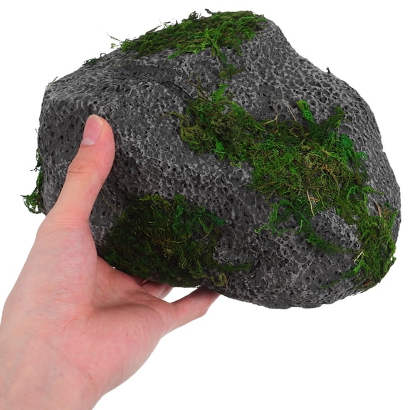 DEEPCRAFF 2Pcs Realistic Artificial Rocks for Landscaping Faux Stone Yard Decorations Lightweight Foam Outdoor Decor