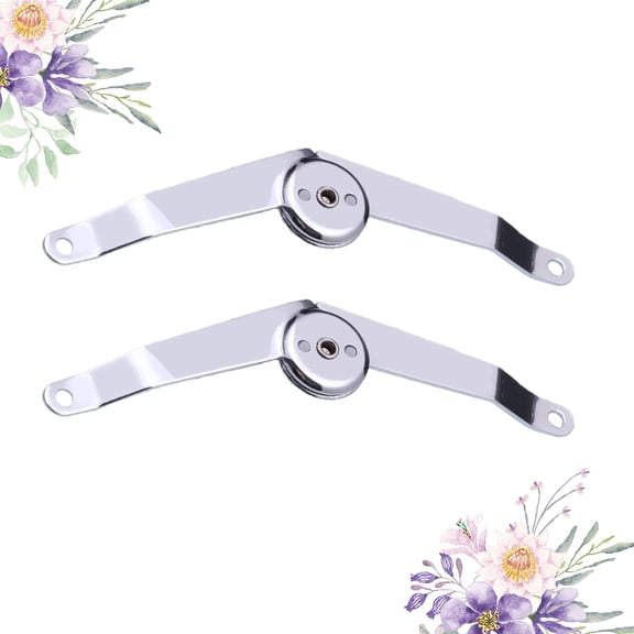 DEEPCRAFF 2Pcs Plated Silver Metal Locating Rod Support Hinge for Lock Use Durable and Anti-Rust