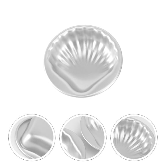 DEEPCRAFF 2Pcs Metal Shell Moulds for Cake Baking and Dessert Making with Easy Oil Release