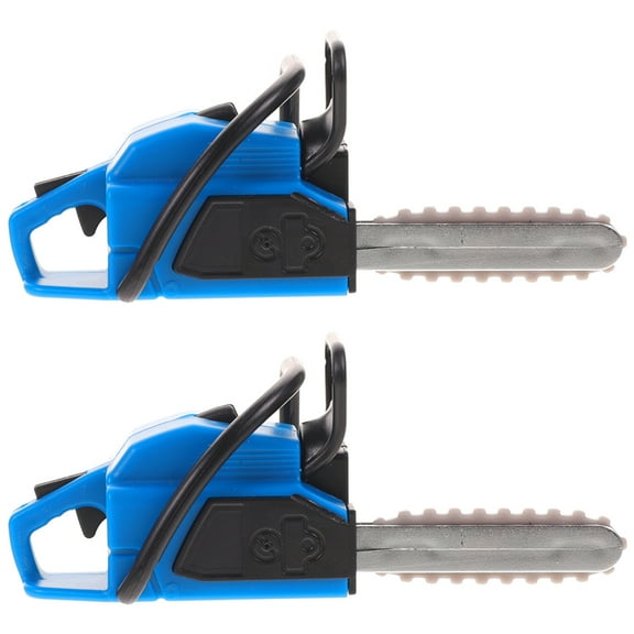 DEEPCRAFF Chainsaw Prop Realistic Mini House Decorations Indoor and Outdoor Use 2Pcs