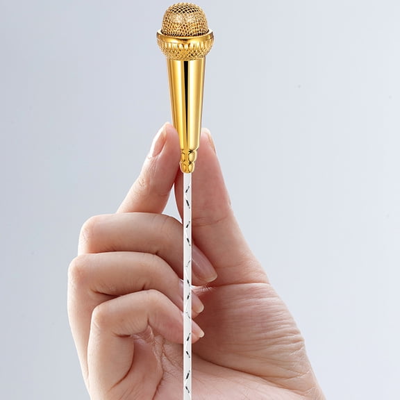 DEEPCRAFF 2Pcs Small Microphone for Phone Compact Mic for Recording Singing and Interviewing