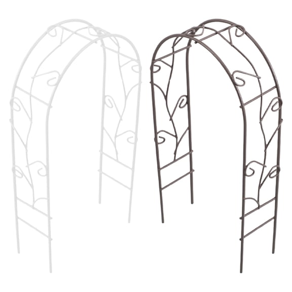 DEEPCRAFF 2Pcs Miniature Dollhouse Accessories Iron Arch Elegant Design Outdoor Decoration