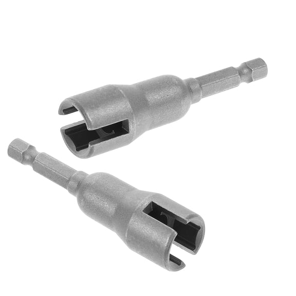 DEEPCRAFF 2Pcs Nut Driver Set Silver High Carbon Steel for Handyman Professionals