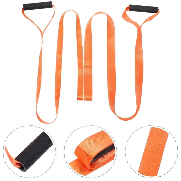 DEEPCRAFF Orange Nylon Deer Dragging Rope, Heavy Duty Outdoor Hunting Gear for Pet Use, 2Pcs