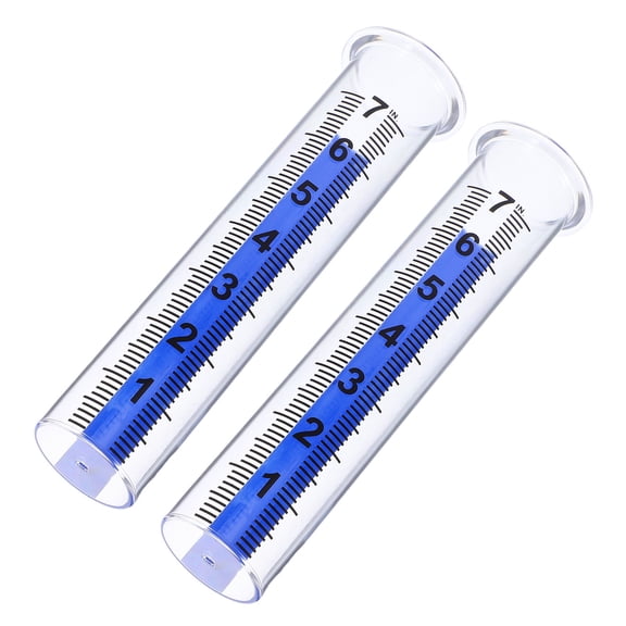 DEEPCRAFF Durable Plastic Rain Gauge, Accurate Measurement, Outdoor, 2Pcs