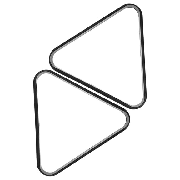 DEEPCRAFF 2Pcs Pool Triangle Rack Plastic Black for Billiard Accessories Indoor Play