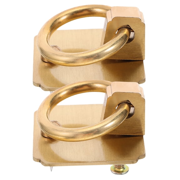 DEEPCRAFF Premium Golden Brass Door Pull, Distinctive , Easy Installation, Minimalist Retro, 2Pcs