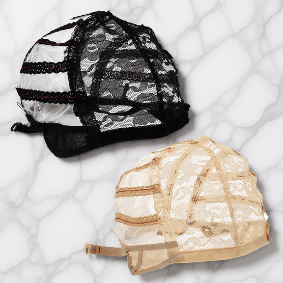 DEEPCRAFF 2- Elastic Wig Caps with Breathable Mesh Net for Comfortable and Practical Wig Wearing