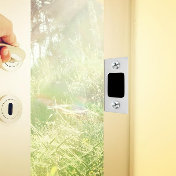 DEEPCRAFF 2Pcs Stainless Steel Door Hole Filler Plate for Deadbolt Reinforcement and Repair