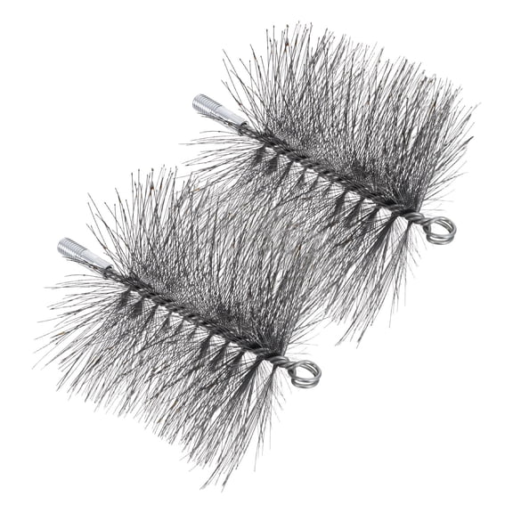 DEEPCRAFF 2-Pack Fireplace and Stove Pipe Cleaning Brushes for Effective Chimney Maintenance and Soot Removal