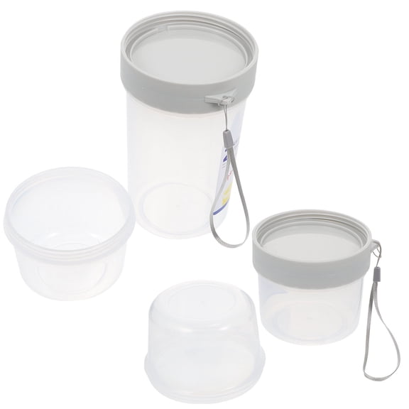 DEEPCRAFF 2Pcs Sandwich Containers for Work Meal Prep Compartment Containers 310+360ml