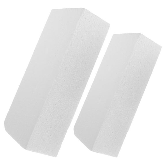DEEPCRAFF 2Pcs Sculpting Block Foam White Rectangular Cube Craft Supplies 7.9x3.9x2.0in