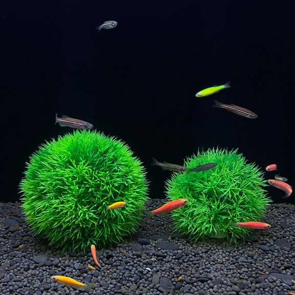 DEEPCRAFF 2Pcs Simulated Water Plants Decorative Aquarium Plastic Plants for Fish Tank Landscaping