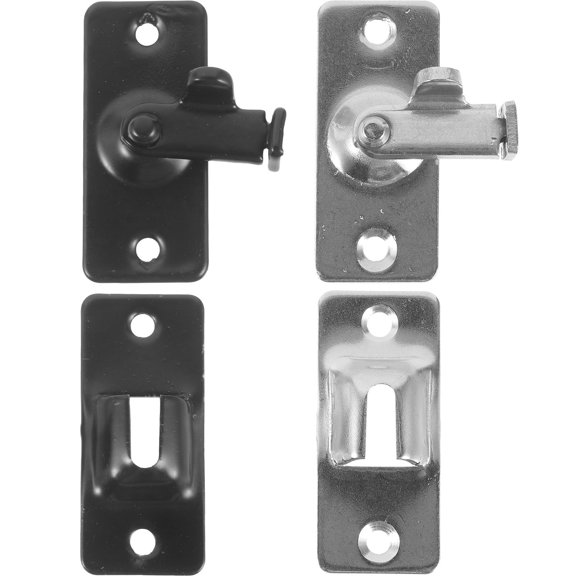 DEEPCRAFF 2Pcs Sliding Latch for Cabinet Doors and Windows in Stainless Steel with 4.4x1.9cm Size