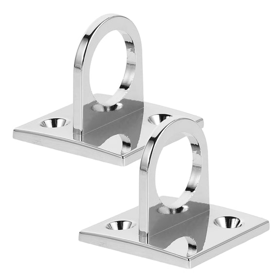 DEEPCRAFF 2-Pack Heavy Duty Plated Stainless Steel Ceiling Hooks with Pad Eye Plates for Hammock and Swing Hanging