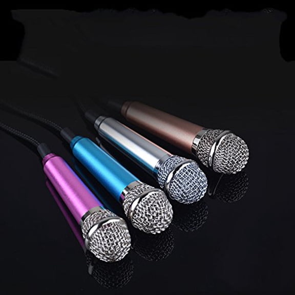 DEEPCRAFF 2Pcs K Song Microphone for Phone Compatible with Smartphone 35Mm Audio Port