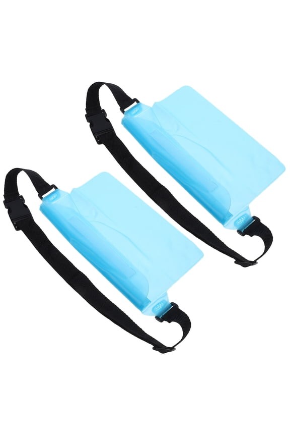 2-Pack Transparent Waist Bags for Beach, Phone, and Outdoor Storage