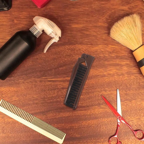 DEEPCRAFF Folding Hair Brush Assorted Color PP ABS Smooth Teeth Versatile Use 2Pcs