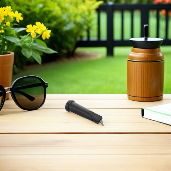 DEEPCRAFF 2Pcs Hiking Pole Replacement Tips Black Walking Stick Foot Parts for Outdoor Use