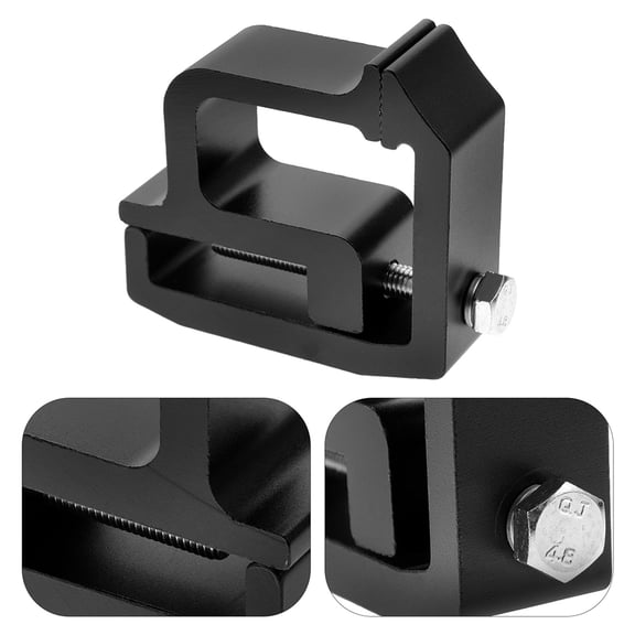 DEEPCRAFF 2Pcs Truck Bed Clamps For Securing Camper Shells Made Of Aluminum Black