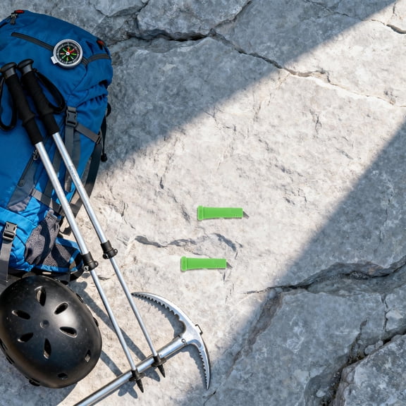 DEEPCRAFF 2Pcs Tungsten Steel Trekking Pole Replacement Tips with Nylon Enhanced Durability