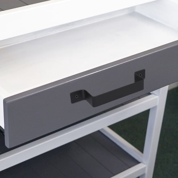 DEEPCRAFF 2Pcs Black Antique Barn Door Handles Sliding Gate Pulls Heavy Duty Vintage Style for Interior and Exterior Use