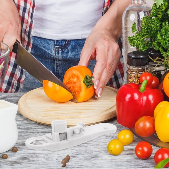 DEEPCRAFF 2Pcs White Bean Vegetable Slicer and String Remover Kitchen Tool Stainless Steel