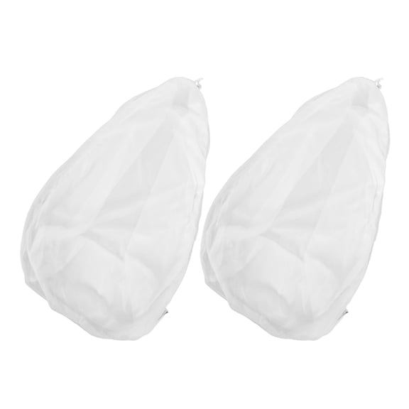 DEEPCRAFF 2-Pack White Bean Bag Chair Replacement Covers, Soft Polyester Fabric for Comfortable Seating