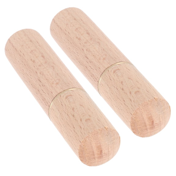 DEEPCRAFF 2-Pack Wooden Toothpick in Khaki with Built-in Storage, Modern Sleek Design for Kitchen and Dining Use