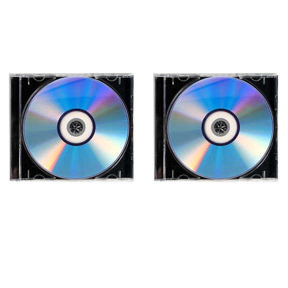 DEEPCRAFF 2Sets Blank Recordable Cd Discs Assorted Color High Storage Capacity for Audio Recording