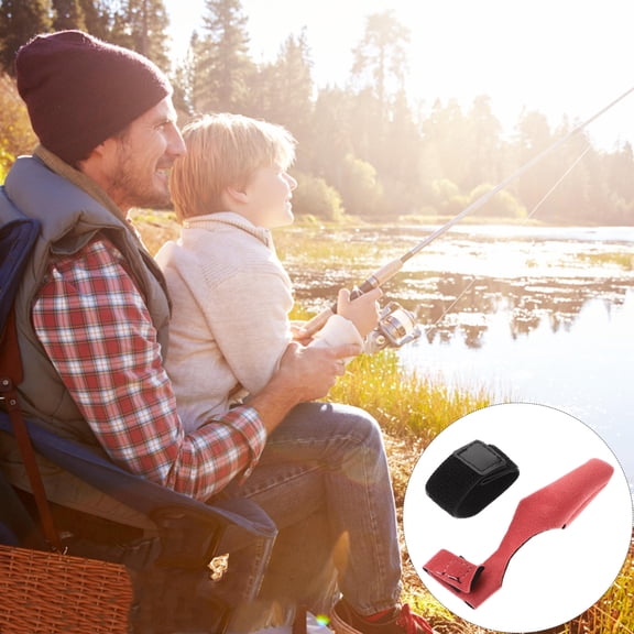 DEEPCRAFF 2Sets Red Fishing Rod Sleeve for Outdoor Protection Portable Fishing Pole Cover