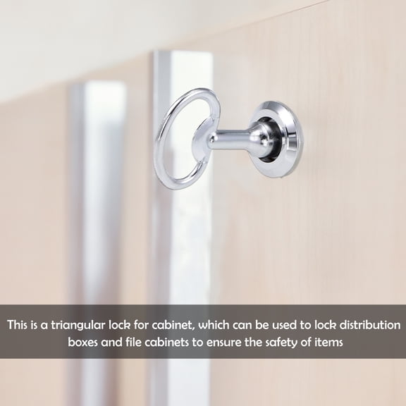 DEEPCRAFF 2Sets Sturdy Triangle Lock for Home Distribution Cabinet with Key Set
