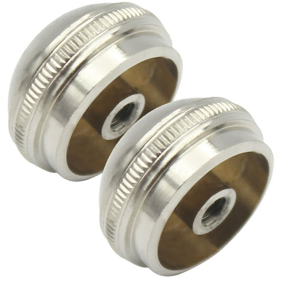 DEEPCRAFF 2pcs Hinged Screw Cover Caps Copper Flute Headjoint Maintenance for Players