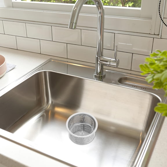 DEEPCRAFF 2Pcs Stainless Steel Handle Drain Basket Kitchen Sink Strainer for Filtration