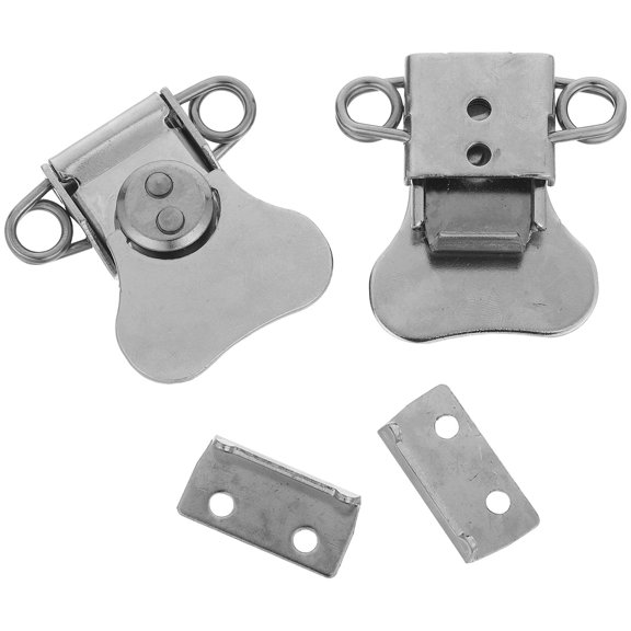 DEEPCRAFF 2pcs Stainless Steel Butterfly Latch for Box, Spring Loaded Closure