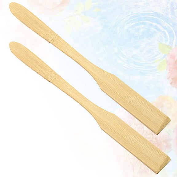 DEEPCRAFF 2Pcs Khaki Wooden Stirring Stick Mixing Rod for Coffee Tea and Drink Accessories