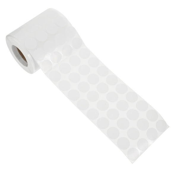 DEEPCRAFF 3000Pcs Blank Circle Sticker Labels White Self Adhesive Dot Stickers for Files and Storage