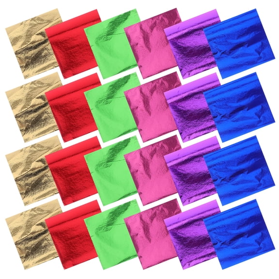 DEEPCRAFF 300Pcs Plated Gold Leaf Sheets Foil Paper Art for Highlighting Decorations on Metal Fabric and Plastic